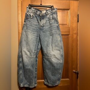 Free people barrel jeans